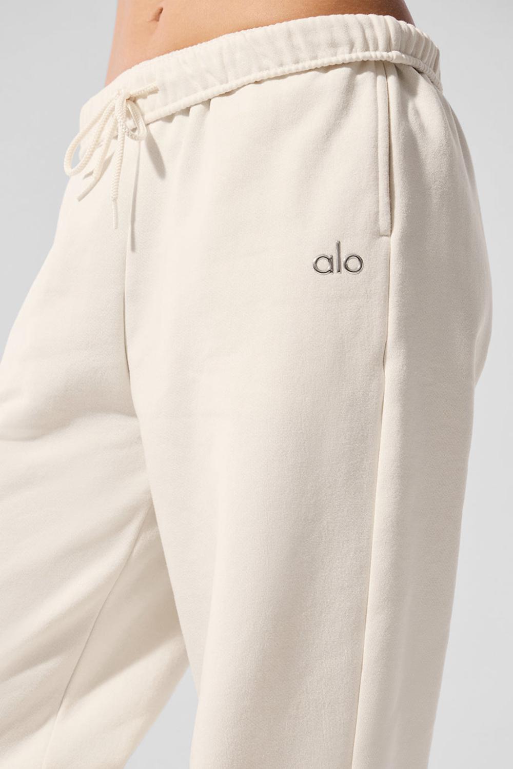 Pantalon Deportivo Alo Yoga Accolade Mujer Ivory | España  SQJE-10794