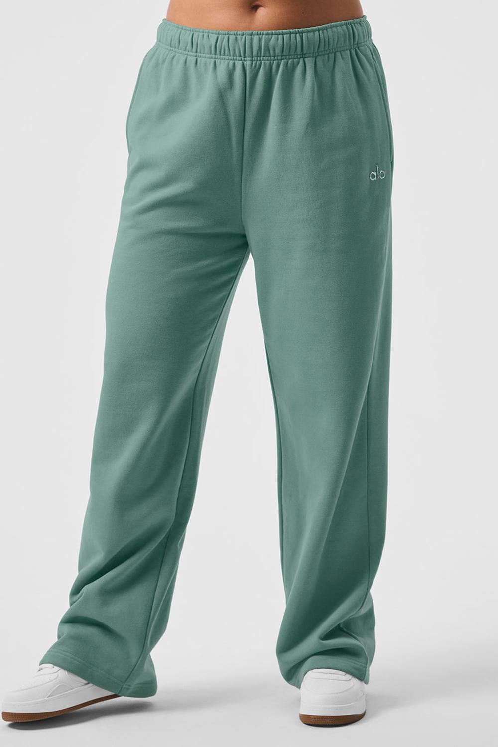 Pantalon Deportivo Alo Yoga Accolade Straight Leg Mujer Verde | España  ORJI-39780