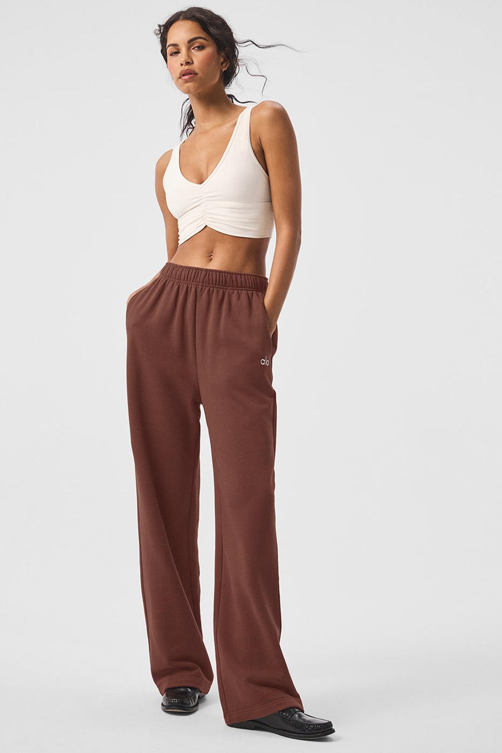 Pantalon Deportivo Alo Yoga Accolade Straight Leg Mujer Chestnut | España  BMVK-35612