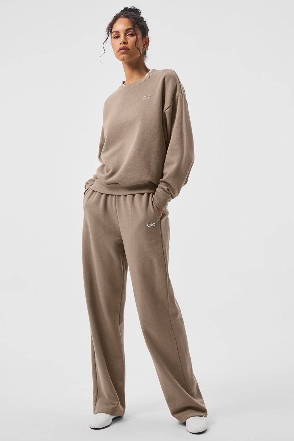 Pantalon Deportivo Alo Yoga Accolade Straight Leg Mujer Gravel | España  LHWT-10792