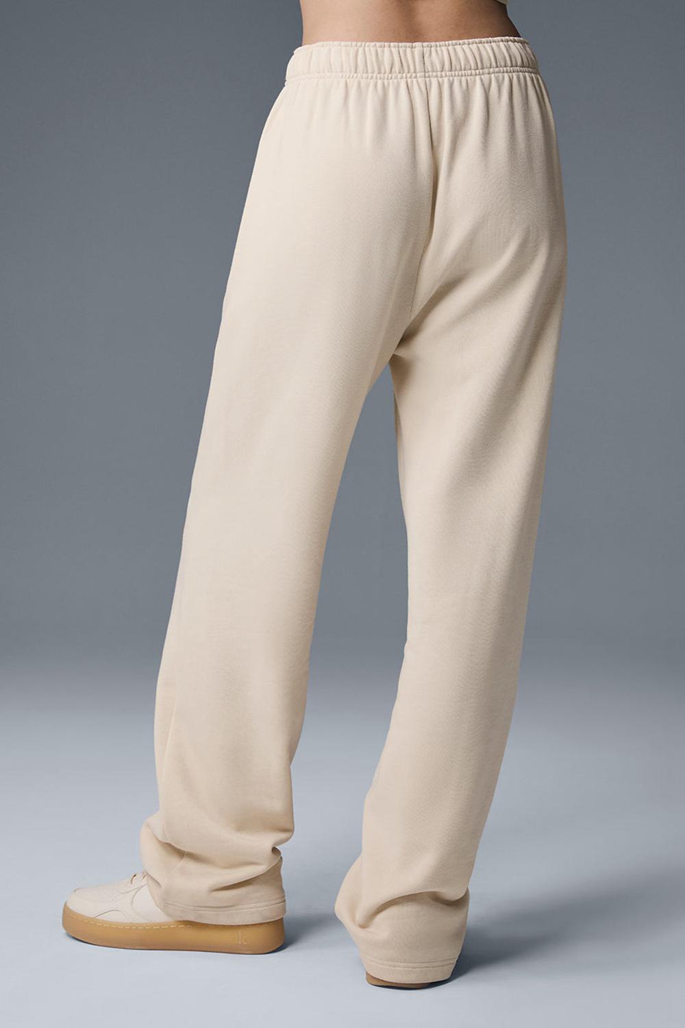 Pantalon Deportivo Alo Yoga Accolade Straight Leg Mujer Oat Milk | España  YSGE-39526