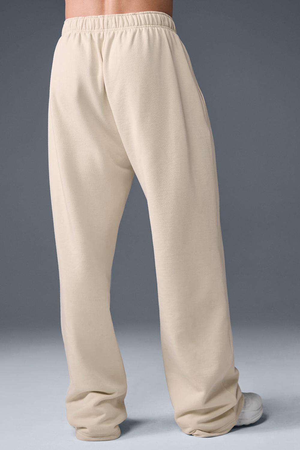 Pantalon Deportivo Alo Yoga Accolade Straight Leg Hombre Oat Milk | España  FVHL-93458