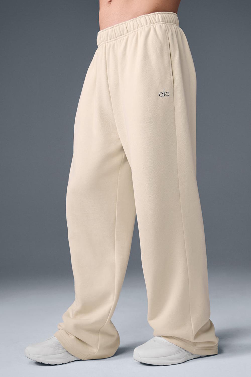 Pantalon Deportivo Alo Yoga Accolade Straight Leg Hombre Oat Milk | España  FVHL-93458