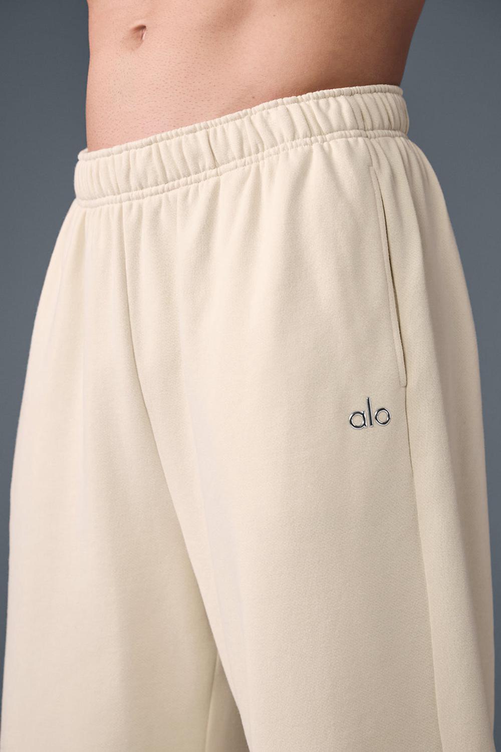 Pantalon Deportivo Alo Yoga Accolade Straight Leg Hombre Oat Milk | España  FVHL-93458