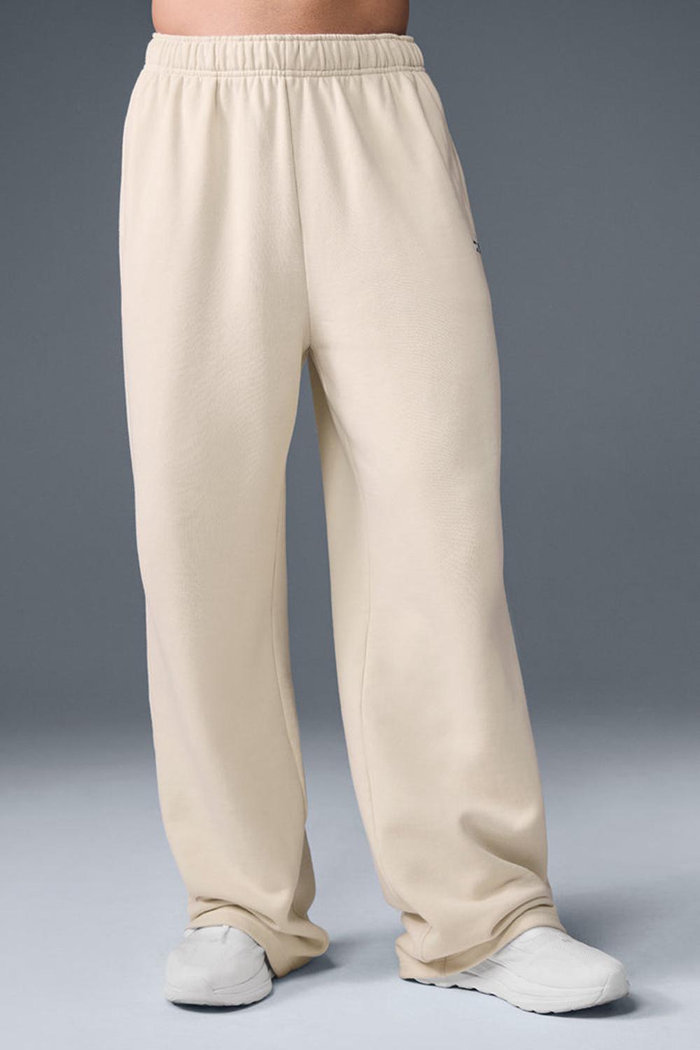 Pantalon Deportivo Alo Yoga Accolade Straight Leg Hombre Oat Milk | España  FVHL-93458