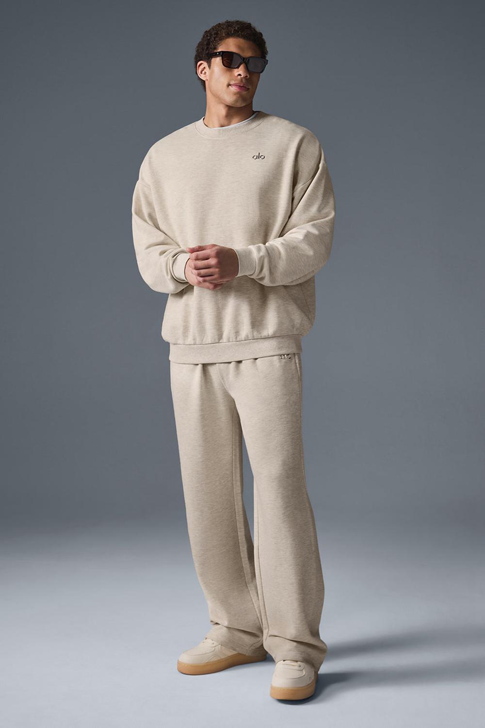 Pantalon Deportivo Alo Yoga Accolade Straight Leg Hombre Oatmeal Heather | España  TPMK-96783