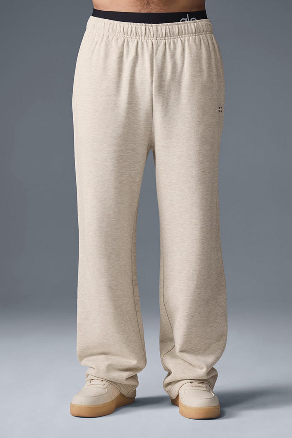 Pantalon Deportivo Alo Yoga Accolade Straight Leg Hombre Oatmeal Heather | España  TPMK-96783