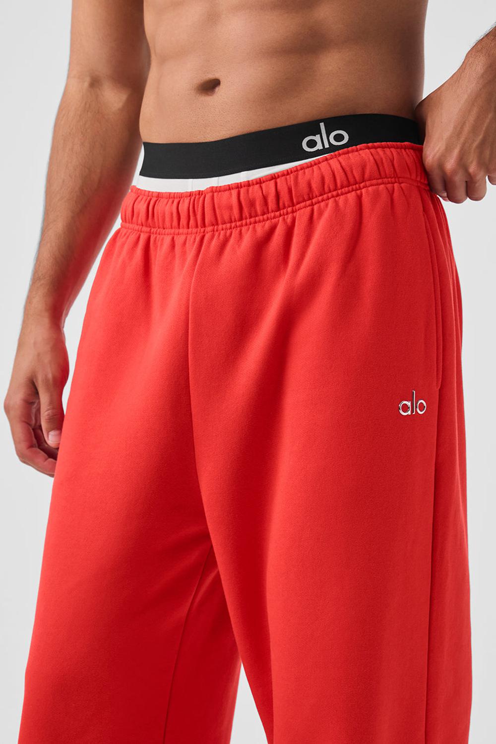 Pantalon Deportivo Alo Yoga Accolade Straight Leg Hombre Rojas | España  MGNQ-92180