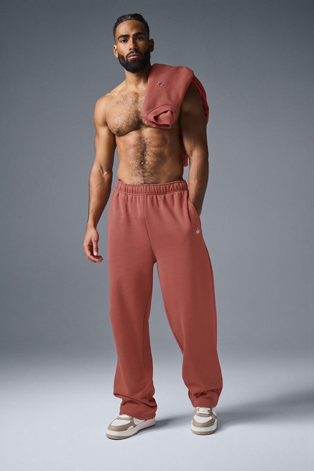 Pantalon Deportivo Alo Yoga Accolade Straight Leg Hombre Soft Terracotta | España  PDIE-83416
