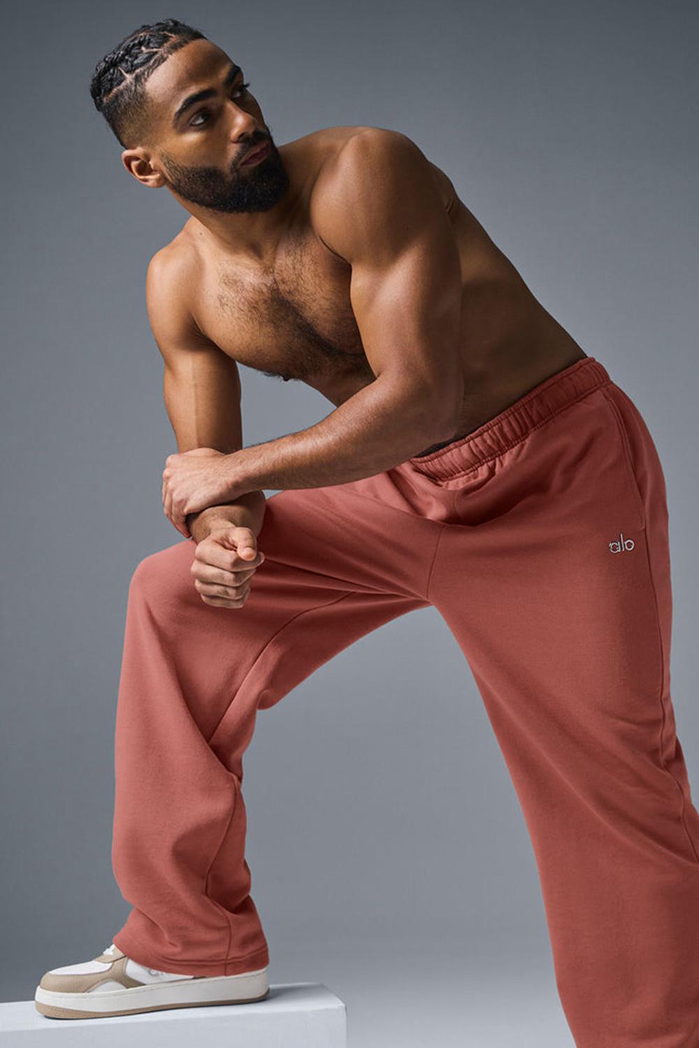 Pantalon Deportivo Alo Yoga Accolade Straight Leg Hombre Soft Terracotta | España  PDIE-83416