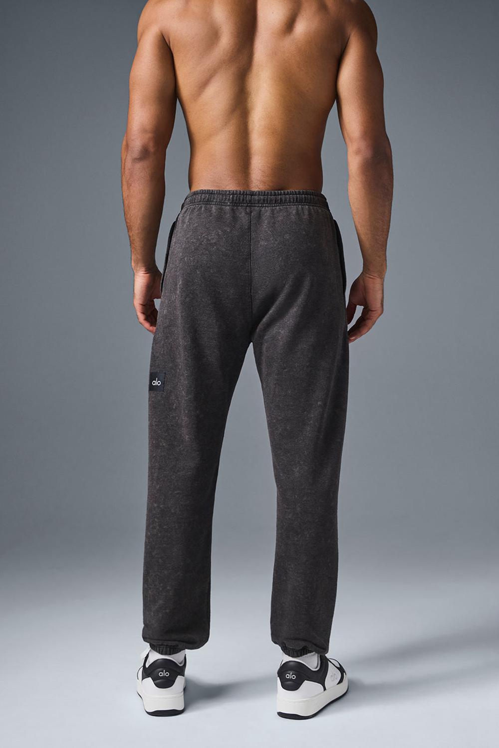 Pantalon Deportivo Alo Yoga Chill Vintage Wash Hombre Negras Azules | España  EGAX-30214