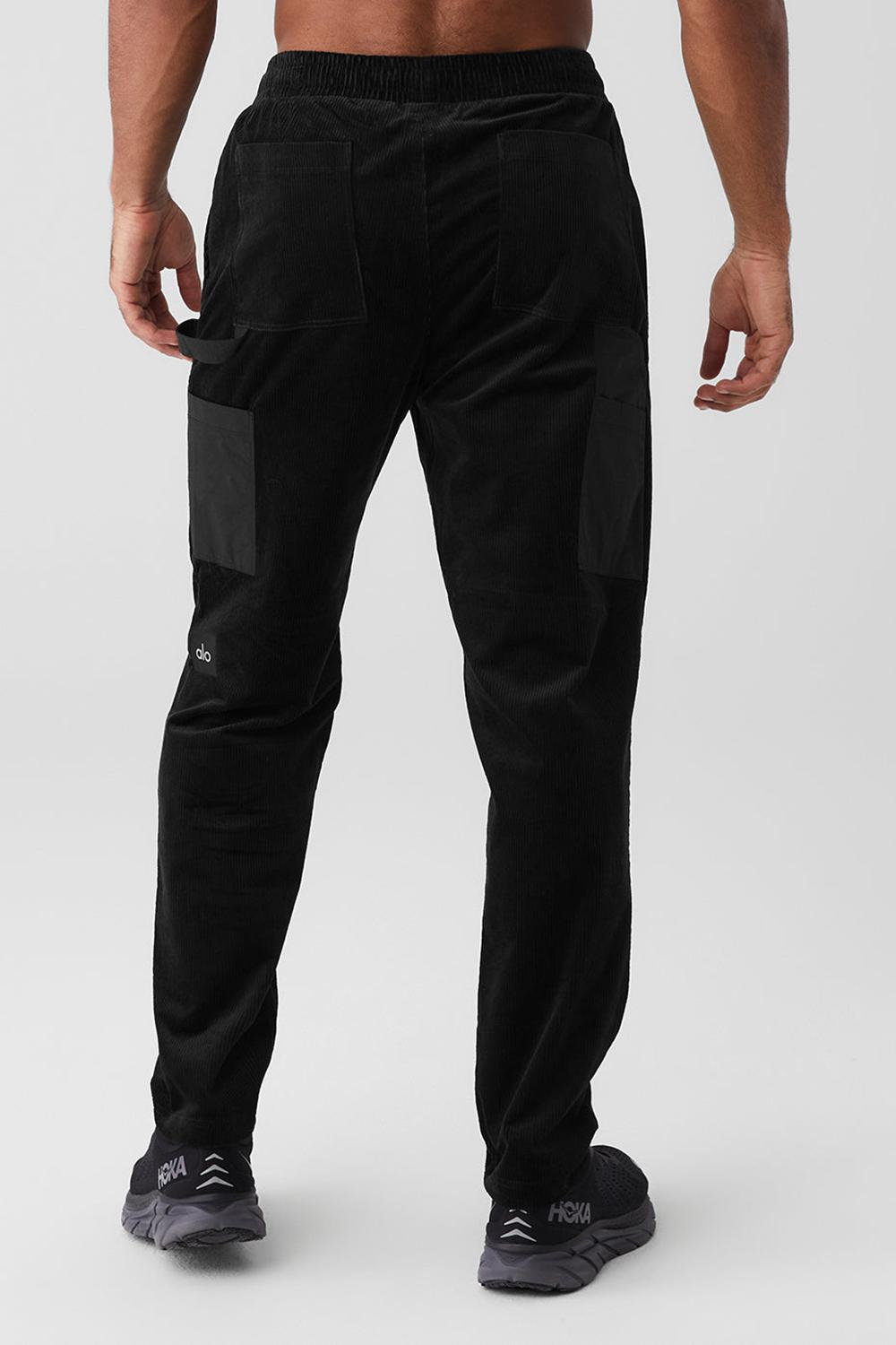 Pantalon Deportivo Alo Yoga Corduroy District Hombre Negras | España  WQRS-02654
