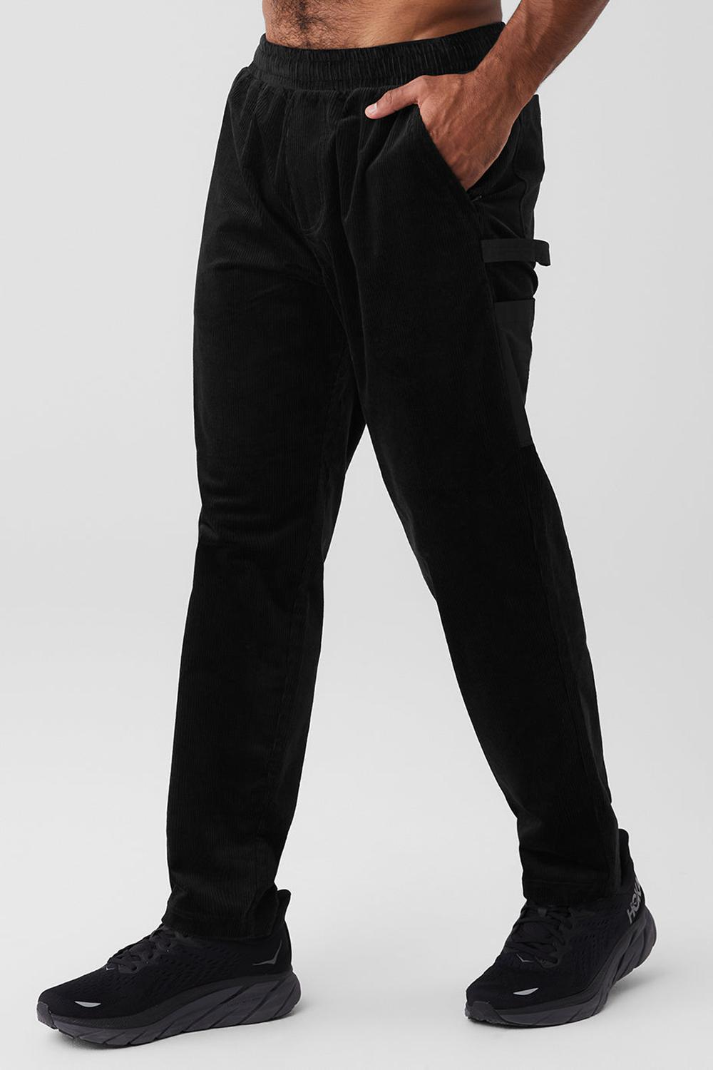 Pantalon Deportivo Alo Yoga Corduroy District Hombre Negras | España  WQRS-02654