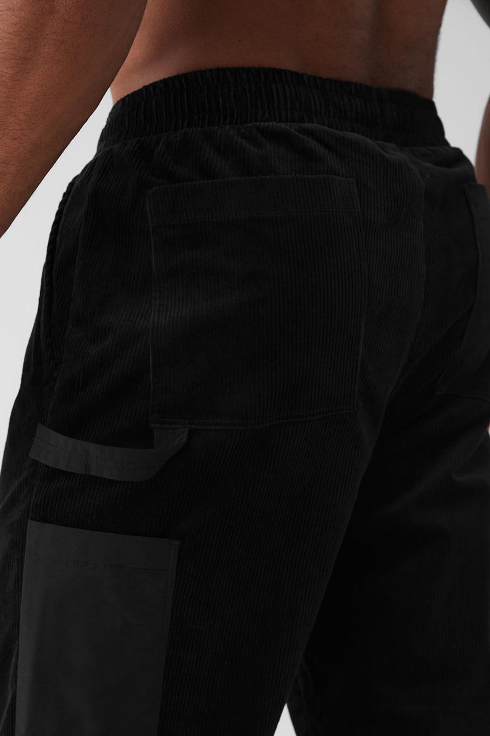 Pantalon Deportivo Alo Yoga Corduroy District Hombre Negras | España  WQRS-02654