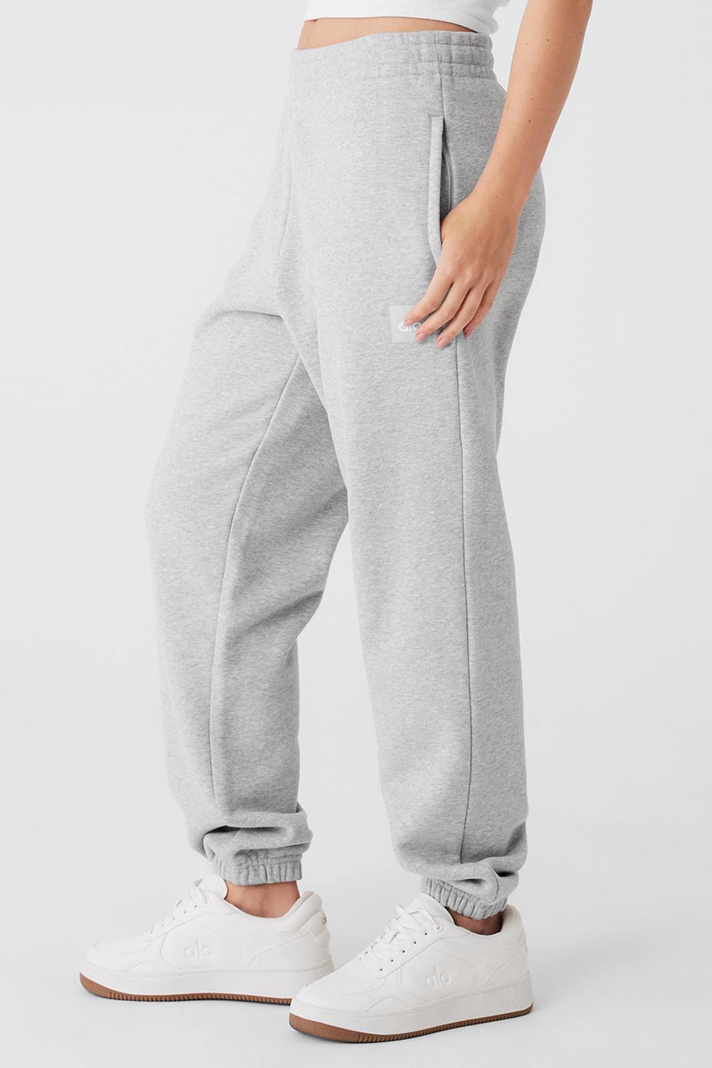 Pantalon Deportivo Alo Yoga Cuffed Renown Heavy Weight Mujer Gris | España  XCQP-25307