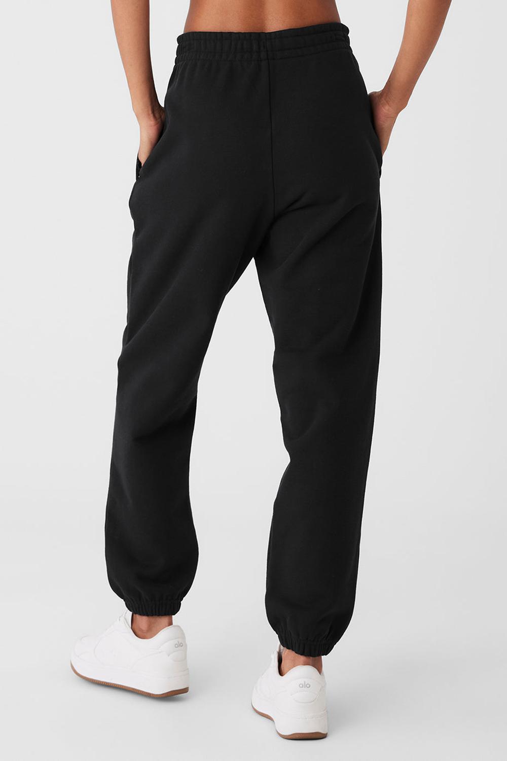 Pantalon Deportivo Alo Yoga Cuffed Renown Heavy Weight Mujer Negras | España  DKBP-49678