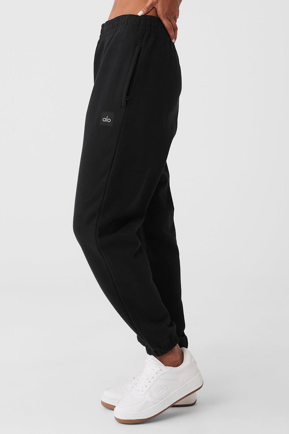 Pantalon Deportivo Alo Yoga Cuffed Renown Heavy Weight Mujer Negras | España  DKBP-49678