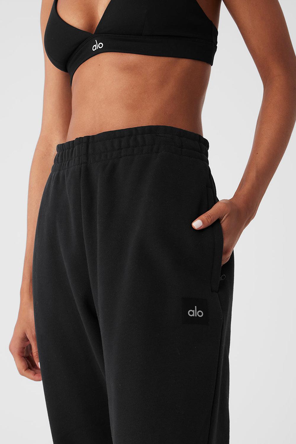 Pantalon Deportivo Alo Yoga Cuffed Renown Heavy Weight Mujer Negras | España  DKBP-49678
