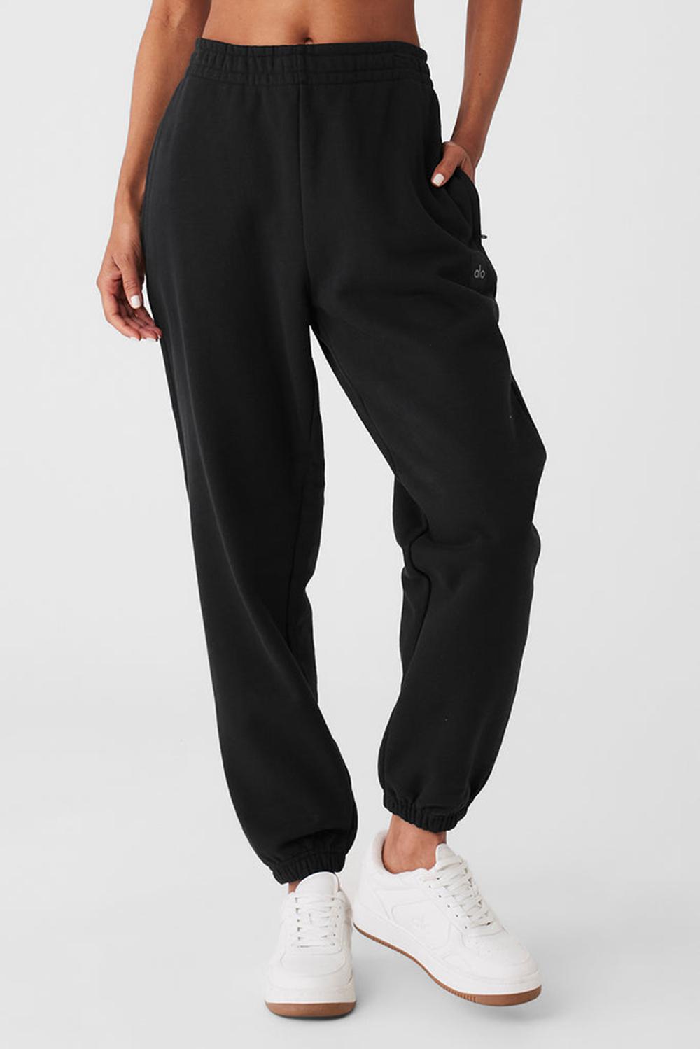 Pantalon Deportivo Alo Yoga Cuffed Renown Heavy Weight Mujer Negras | España  DKBP-49678