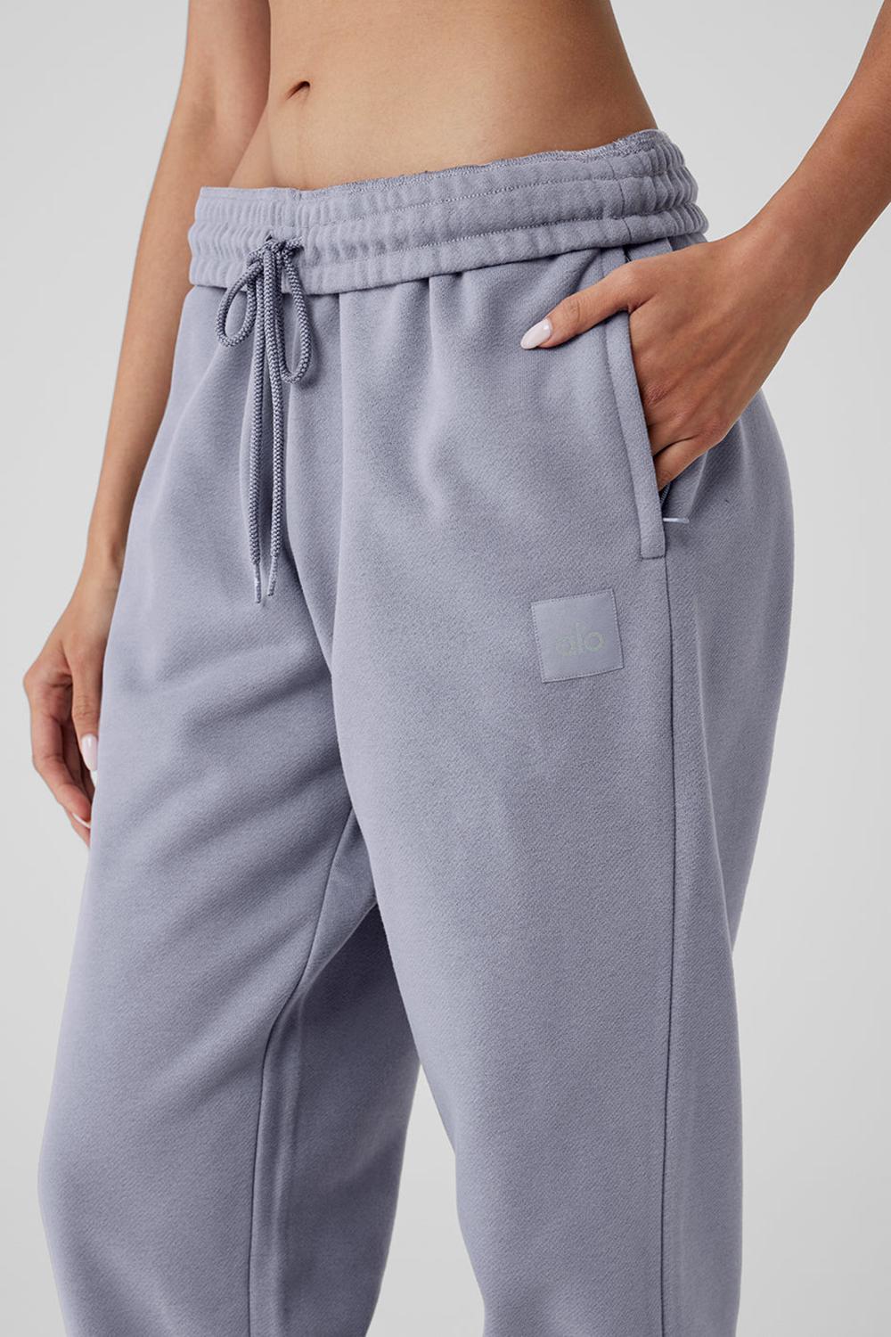 Pantalon Deportivo Alo Yoga Cuffed Renown Heavy Weight Mujer Fog | España  XSJK-15834