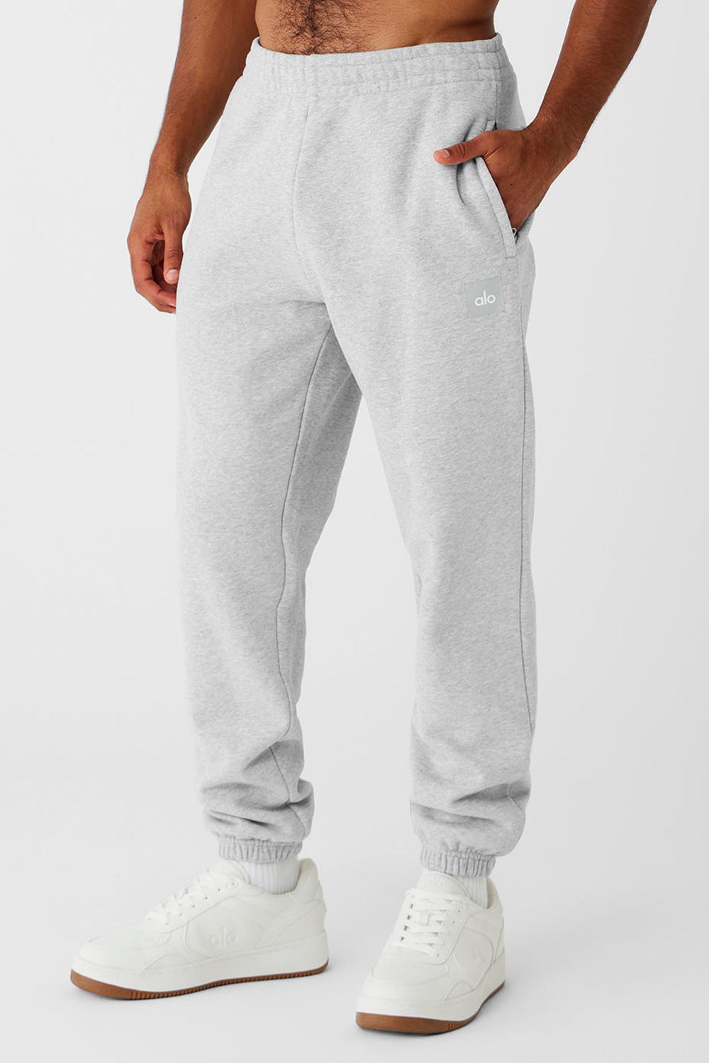 Pantalon Deportivo Alo Yoga Cuffed Renown Heavy Weight Hombre Gris | España  THBP-45032