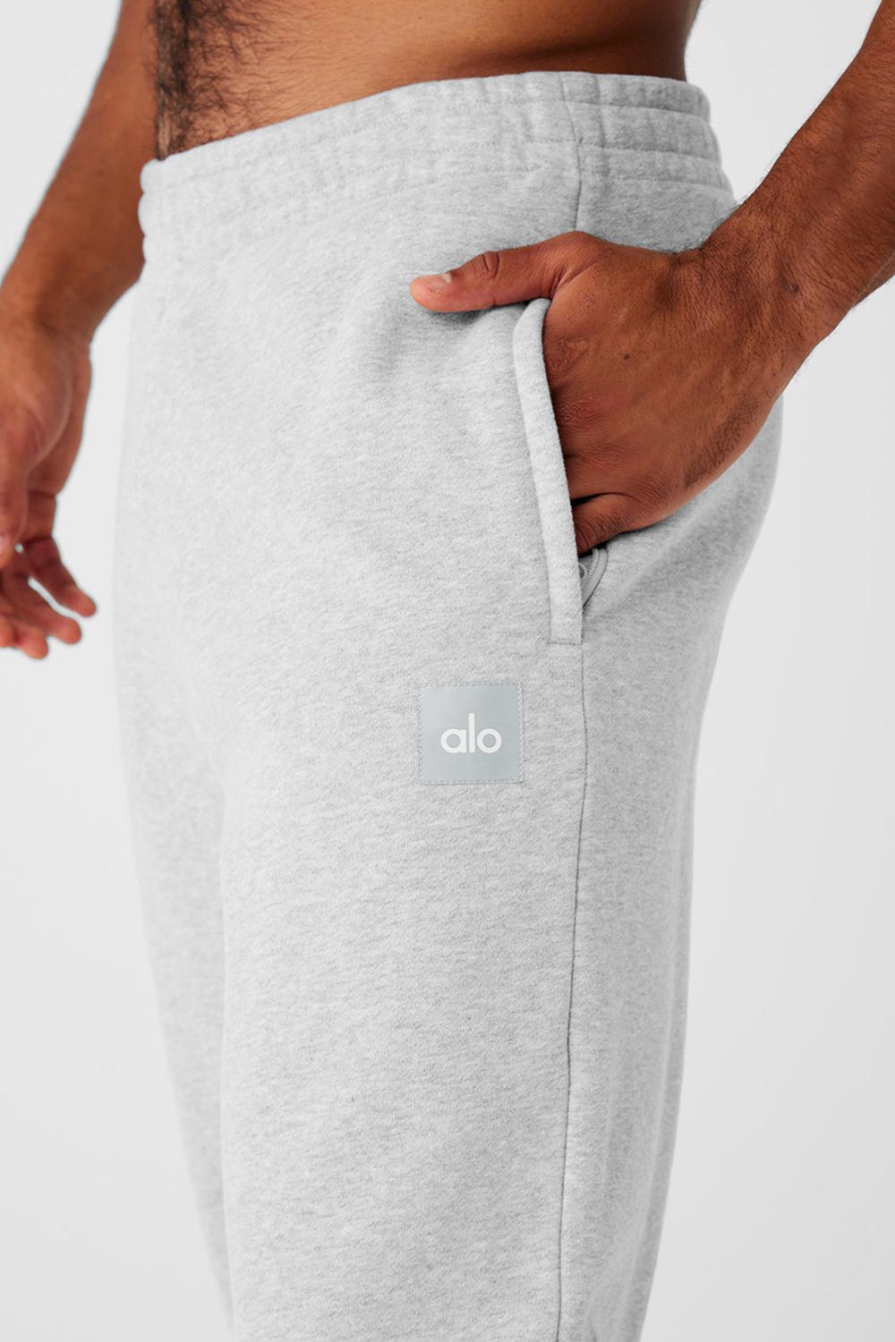 Pantalon Deportivo Alo Yoga Cuffed Renown Heavy Weight Hombre Gris | España  THBP-45032