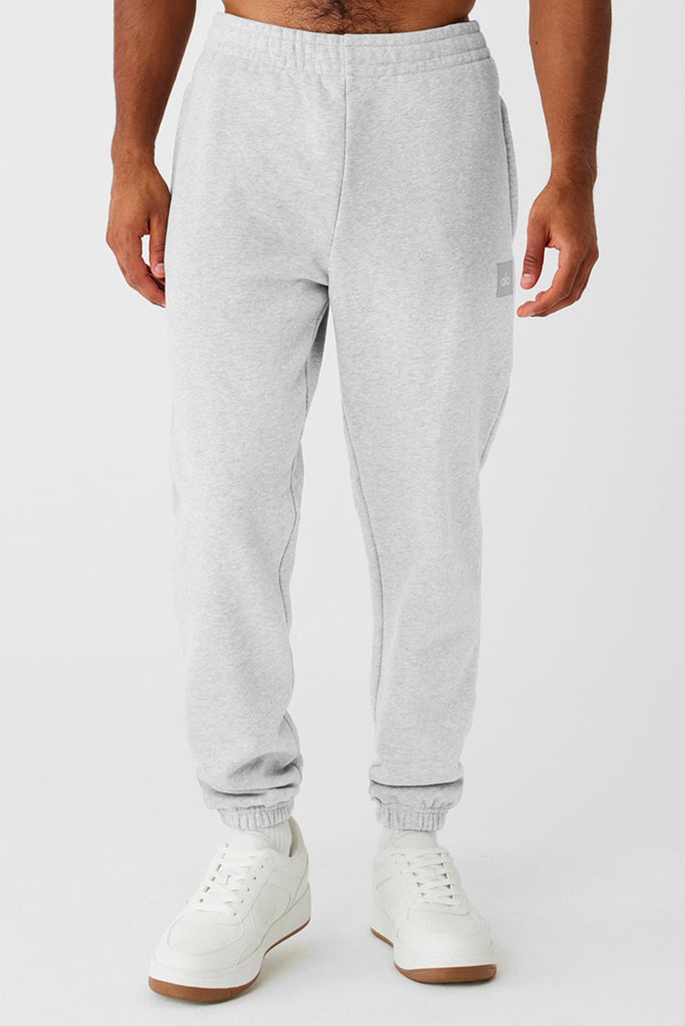 Pantalon Deportivo Alo Yoga Cuffed Renown Heavy Weight Hombre Gris | España  THBP-45032