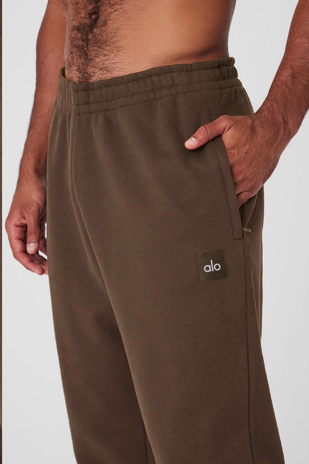 Pantalon Deportivo Alo Yoga Cuffed Renown Heavy Weight Hombre Espresso | España  RNUP-28361