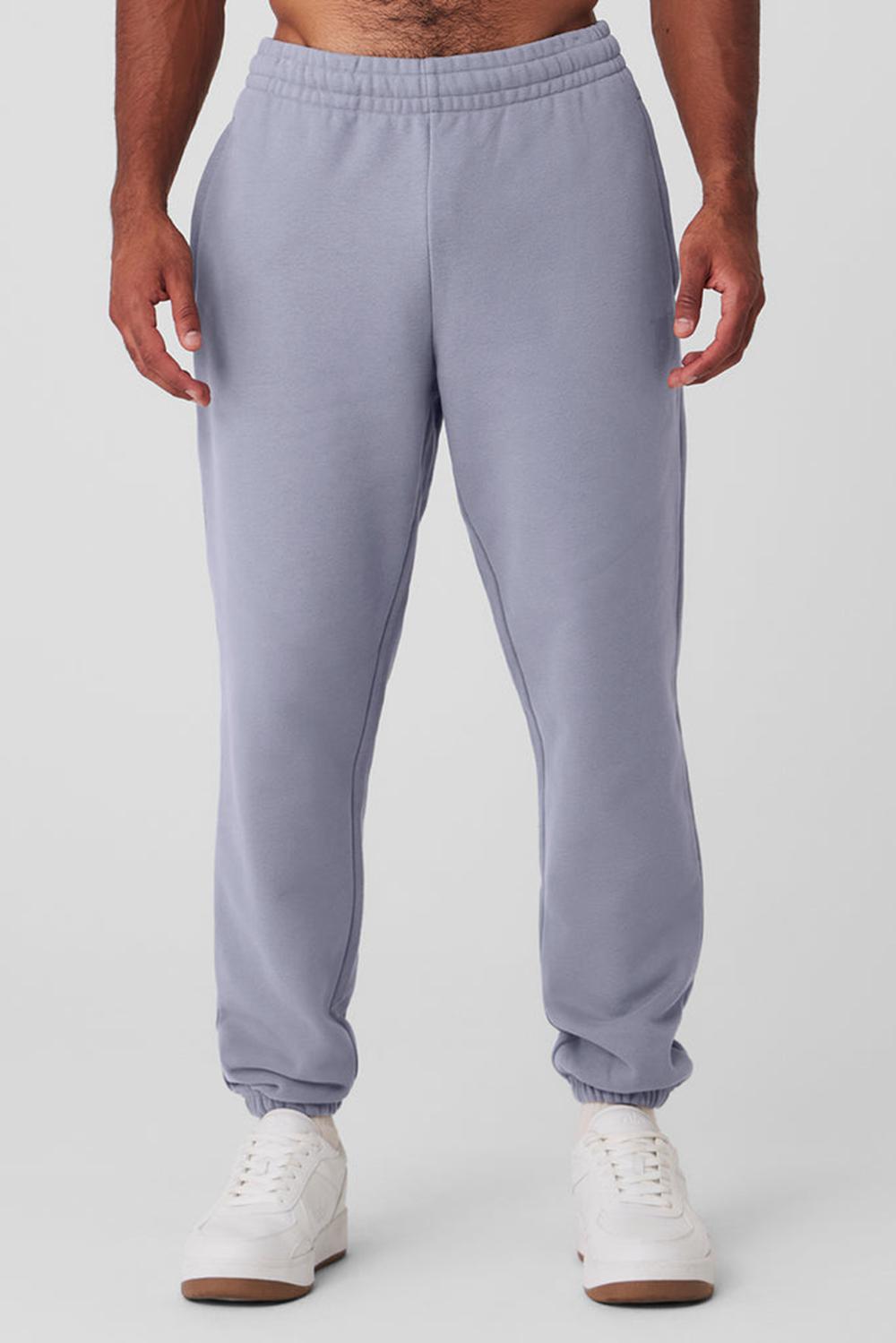 Pantalon Deportivo Alo Yoga Cuffed Renown Heavy Weight Hombre Fog | España  SKJL-70184