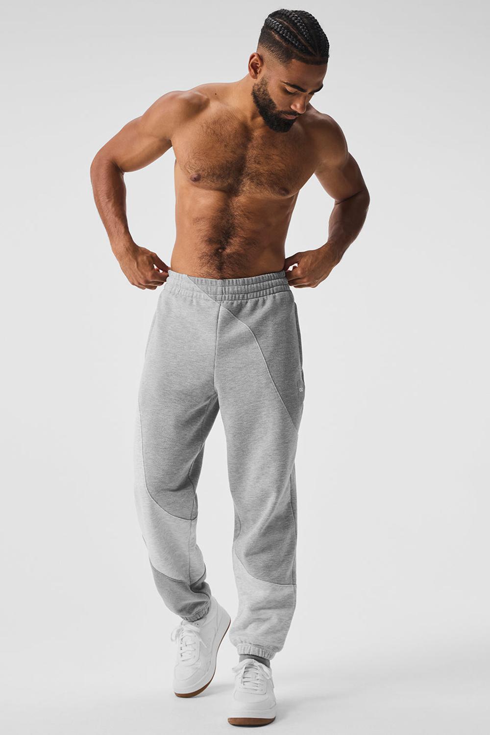 Pantalon Deportivo Alo Yoga Make Waves Hombre Gris | España  BESU-58476
