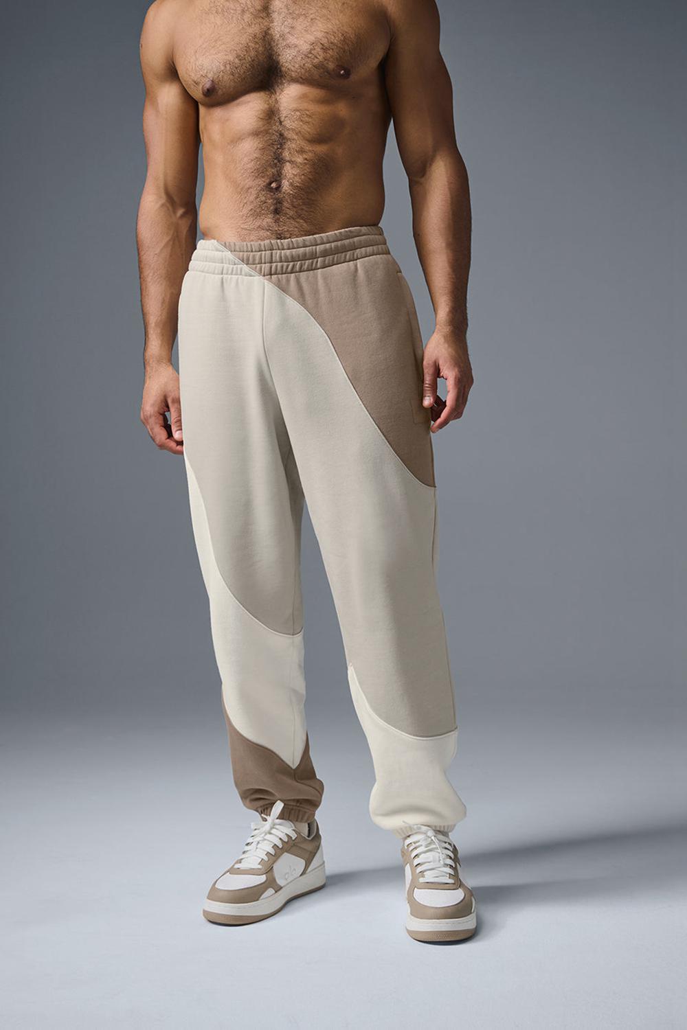 Pantalon Deportivo Alo Yoga Make Waves Hombre Ivory / Bone / Gravel | España  SPQE-23085