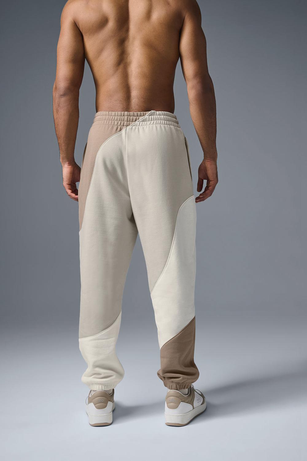 Pantalon Deportivo Alo Yoga Make Waves Hombre Ivory / Bone / Gravel | España  SPQE-23085
