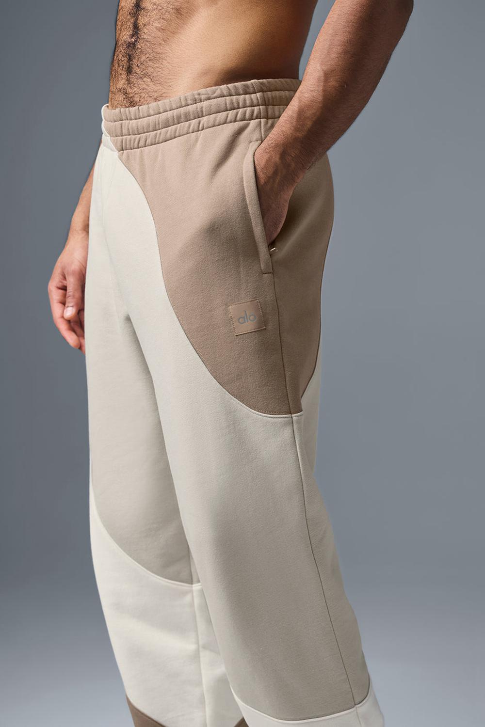 Pantalon Deportivo Alo Yoga Make Waves Hombre Ivory / Bone / Gravel | España  SPQE-23085