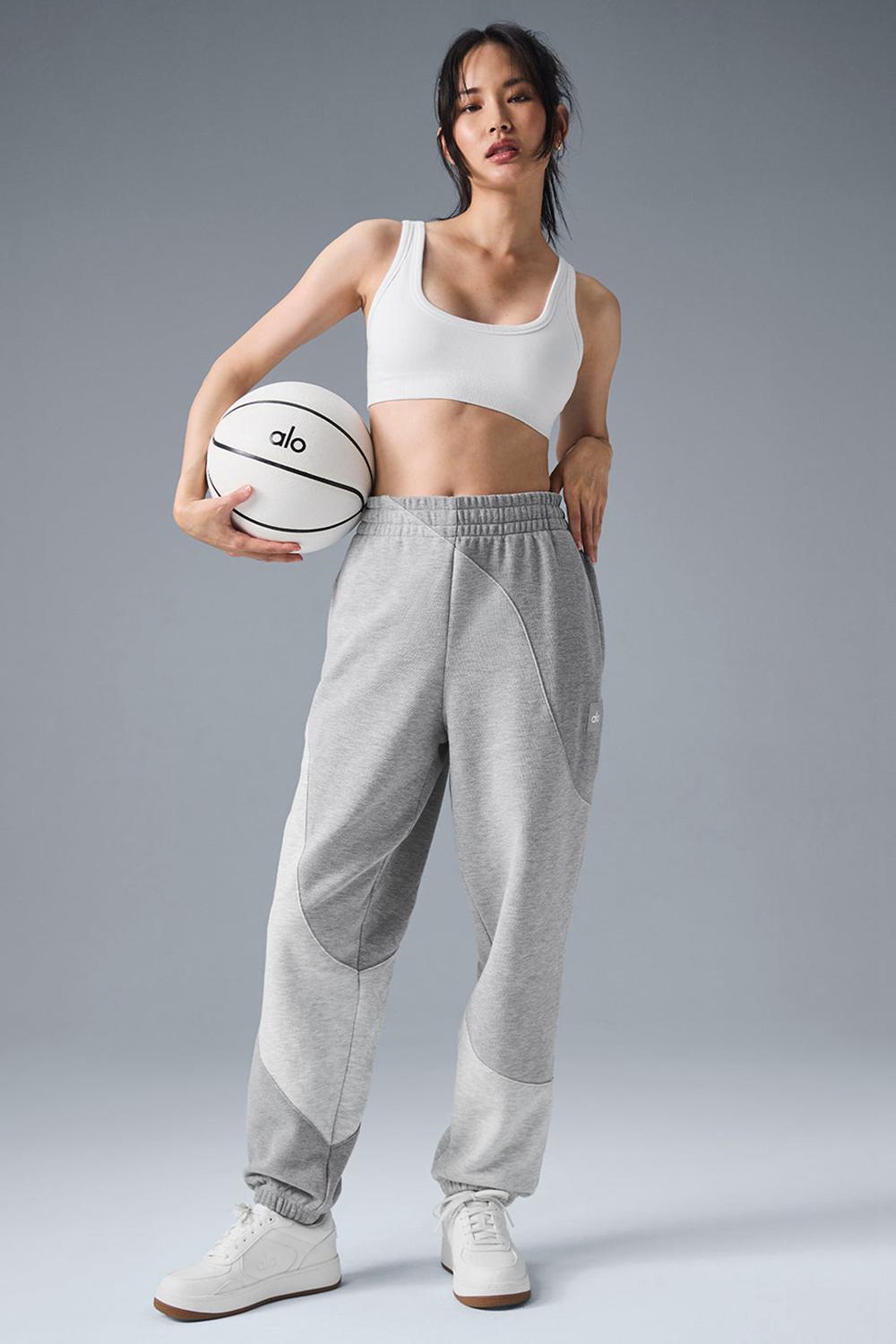 Pantalon Deportivo Alo Yoga Make Waves Mujer Gris | España  RFBS-29057