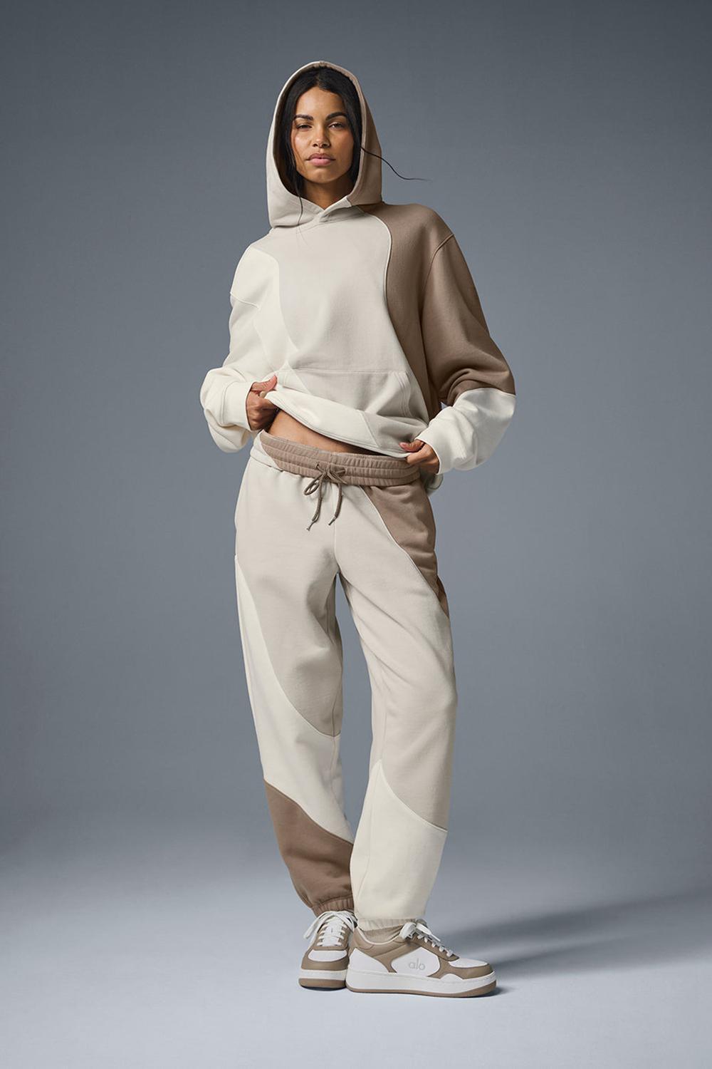 Pantalon Deportivo Alo Yoga Make Waves Mujer Ivory / Bone / Gravel | España  UDCG-60239