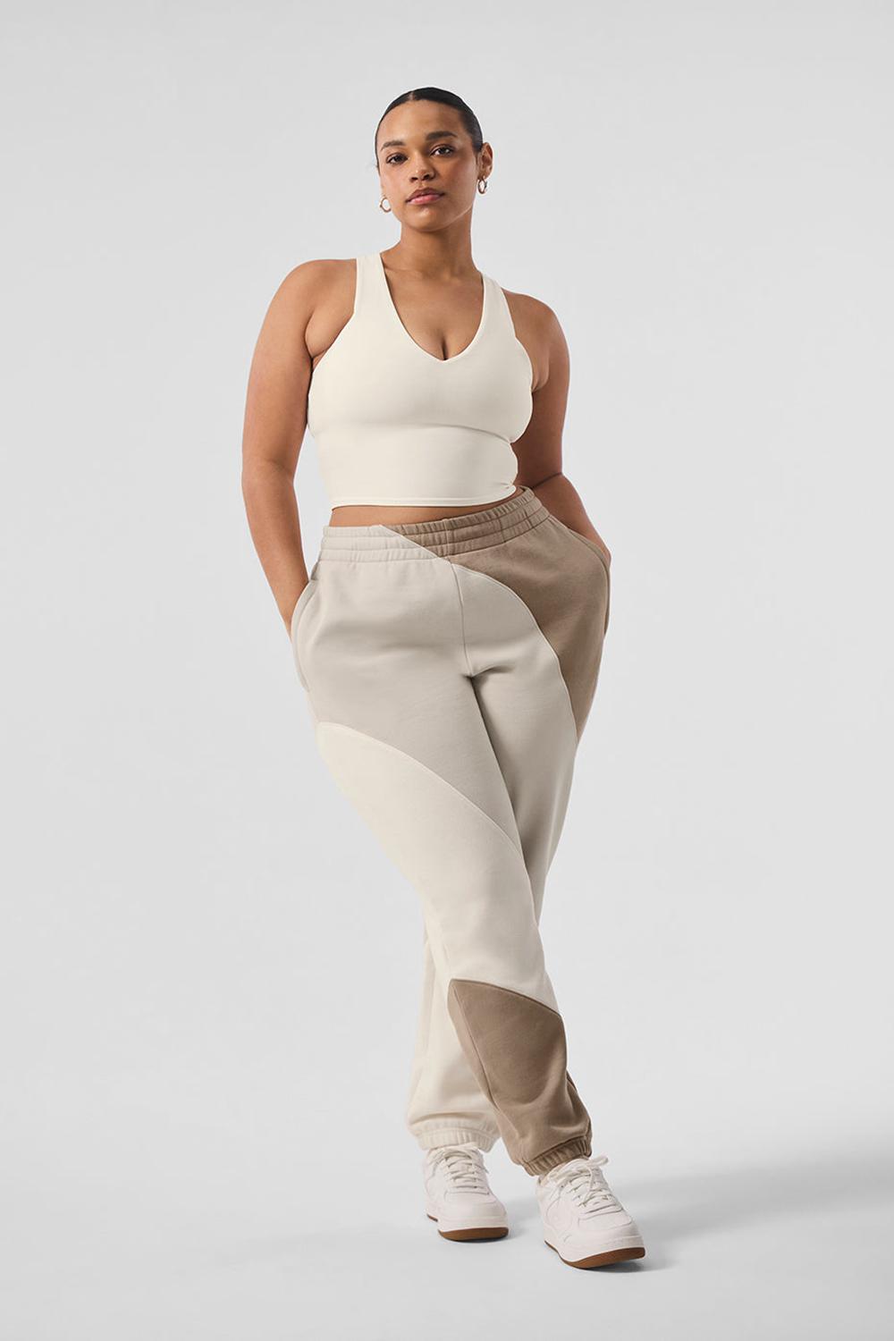 Pantalon Deportivo Alo Yoga Make Waves Mujer Ivory / Bone / Gravel | España  UDCG-60239