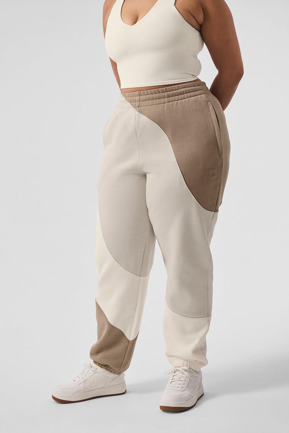 Pantalon Deportivo Alo Yoga Make Waves Mujer Ivory / Bone / Gravel | España  UDCG-60239