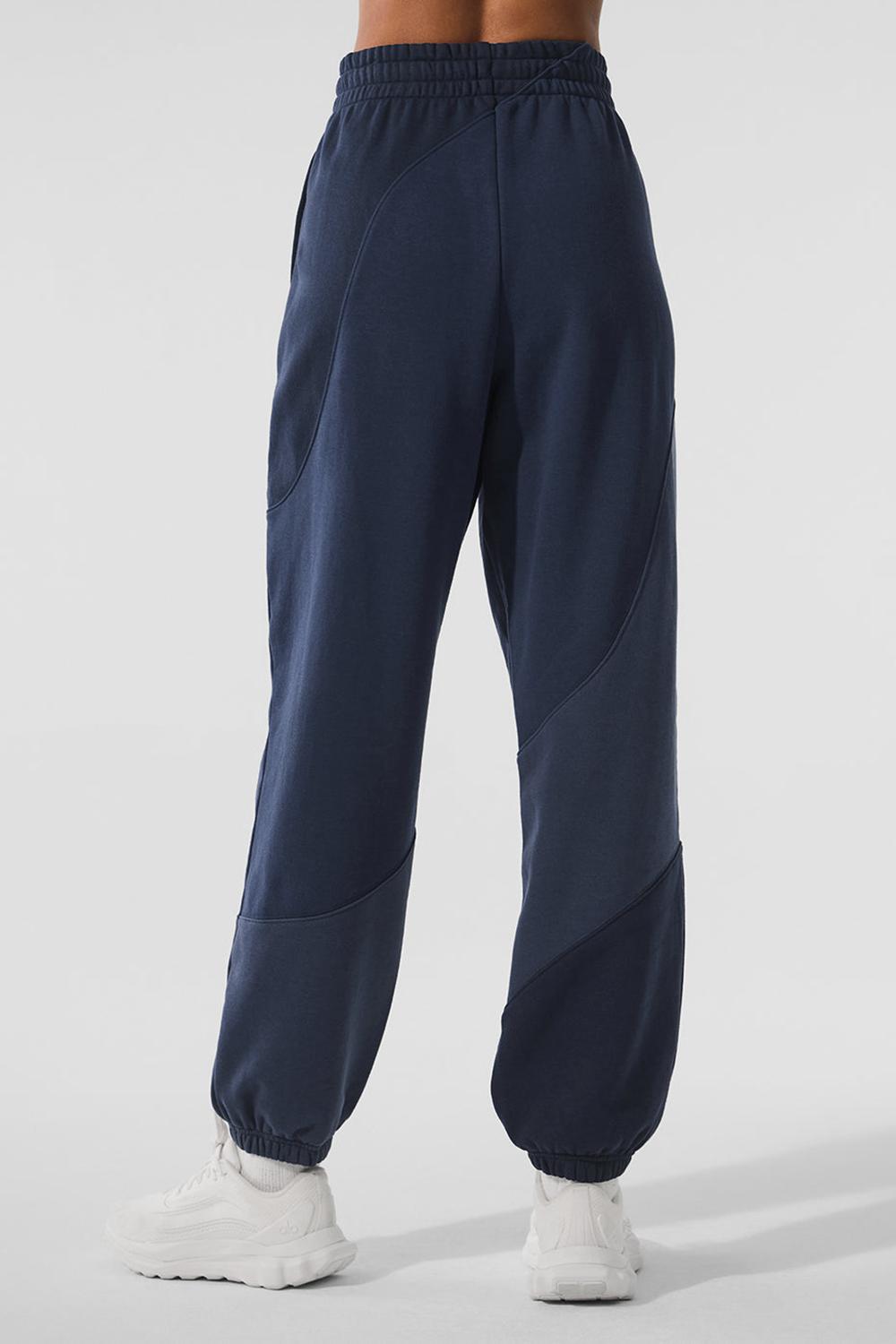 Pantalon Deportivo Alo Yoga Make Waves Mujer Azul Marino | España  DKPR-32761