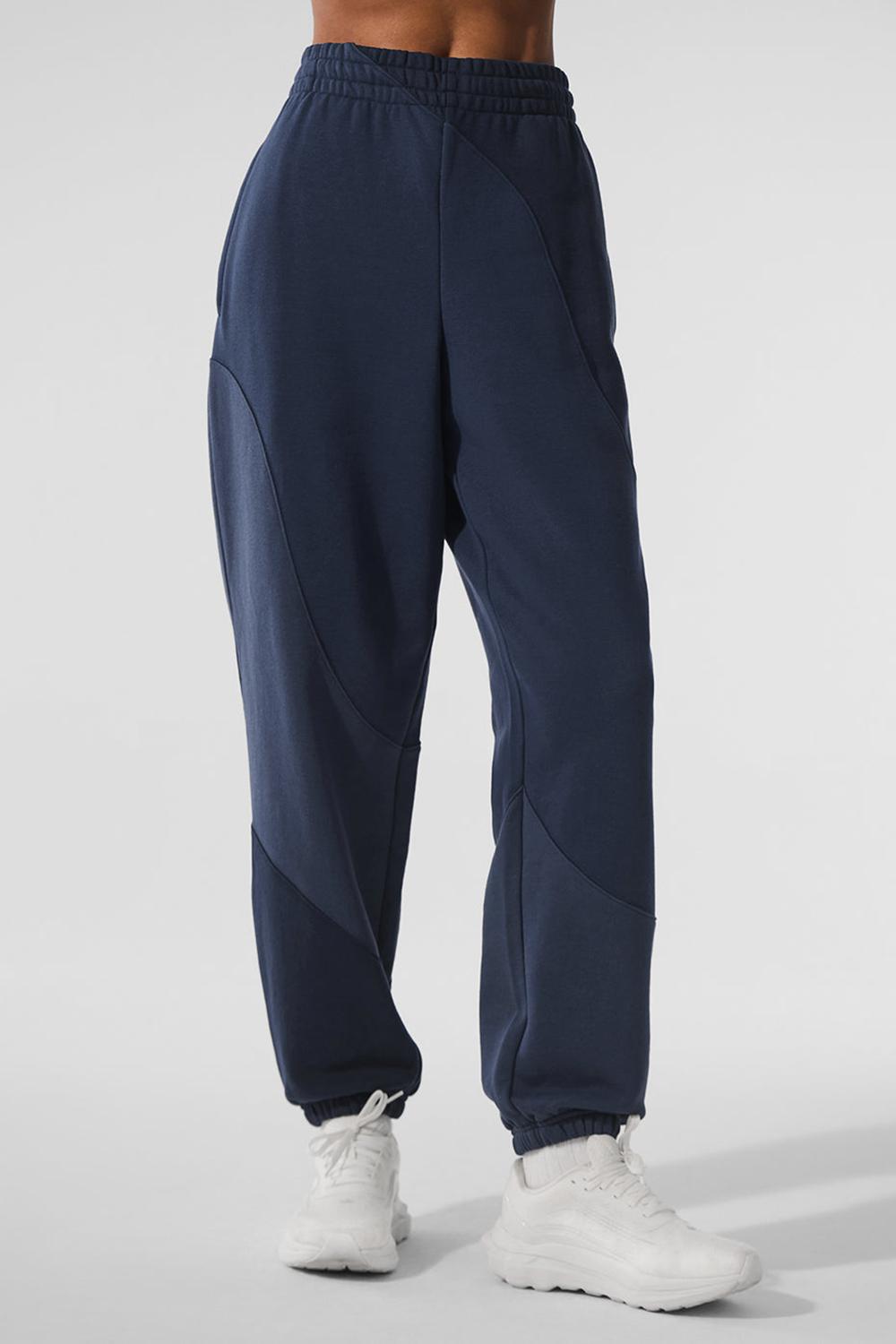 Pantalon Deportivo Alo Yoga Make Waves Mujer Azul Marino | España  DKPR-32761