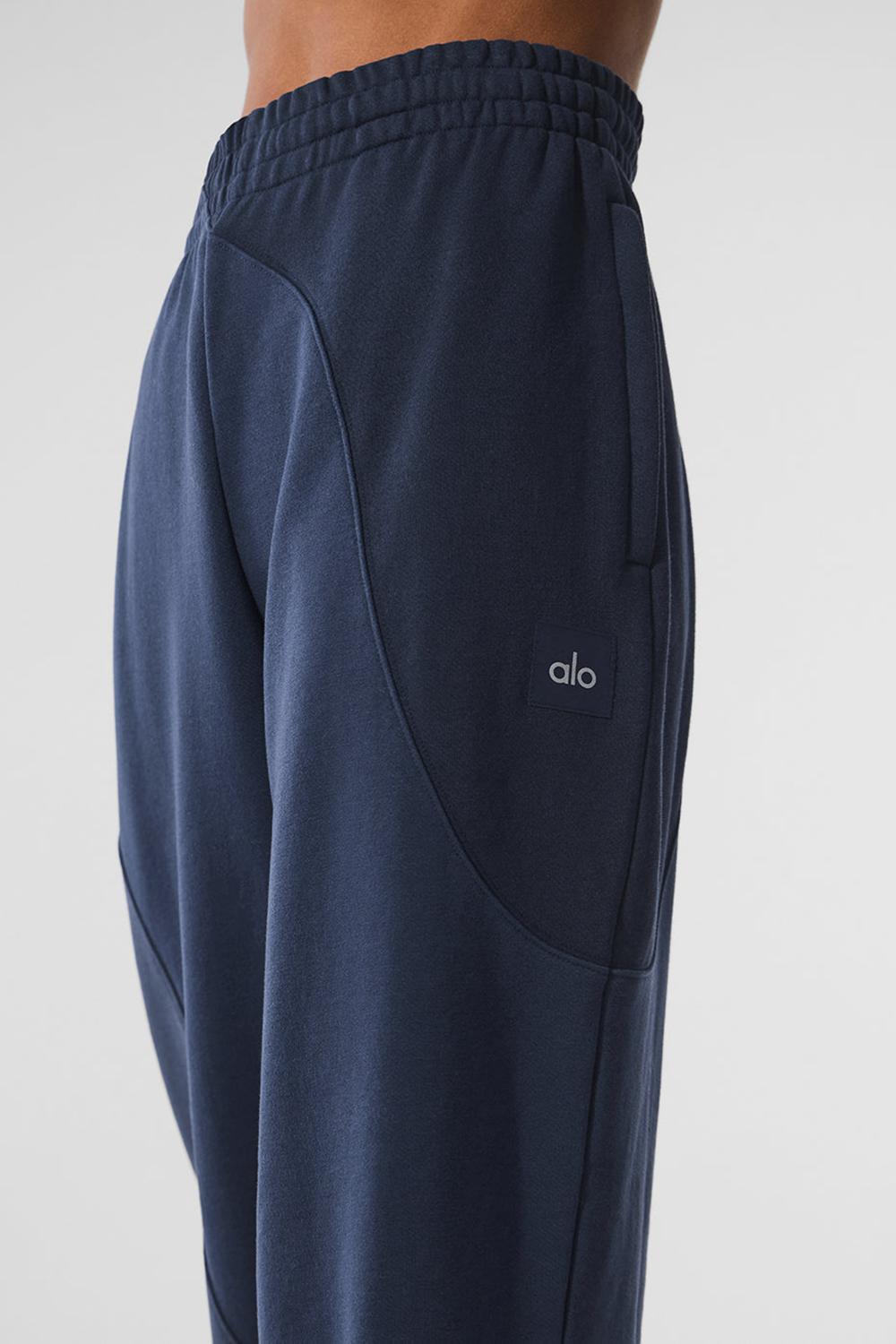 Pantalon Deportivo Alo Yoga Make Waves Mujer Azul Marino | España  DKPR-32761