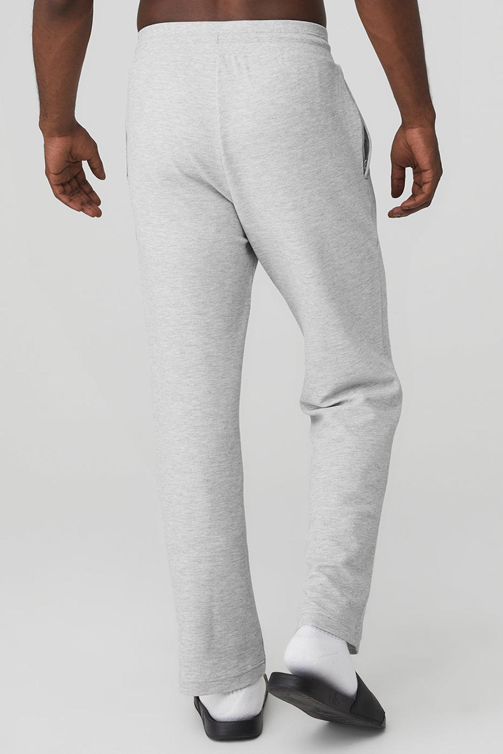 Pantalon Deportivo Alo Yoga Micro Waffle Fast Break Hombre Gris | España  AGYN-81496