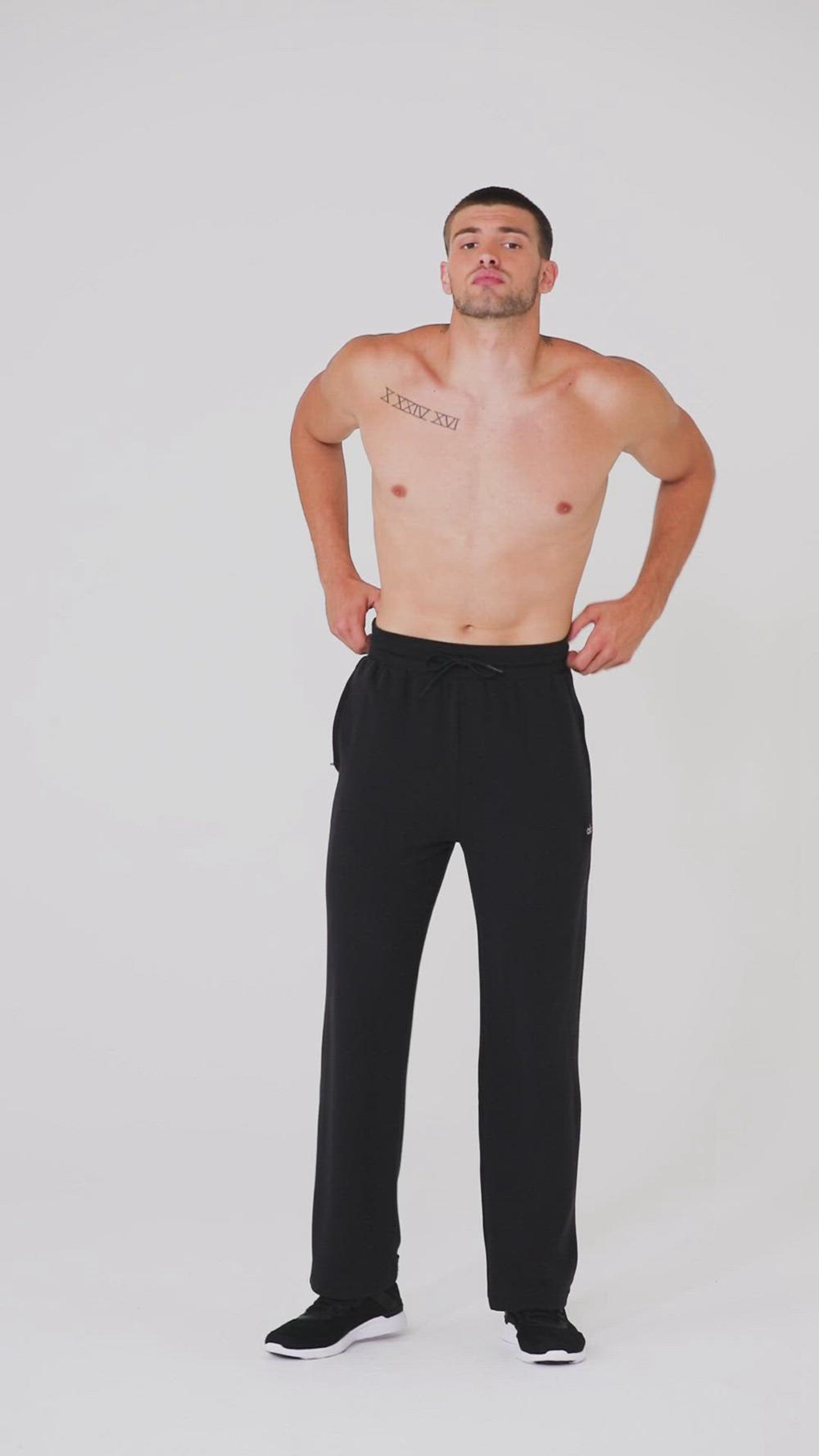 Pantalon Deportivo Alo Yoga Micro Waffle Fast Break Hombre Gris | España  AGYN-81496