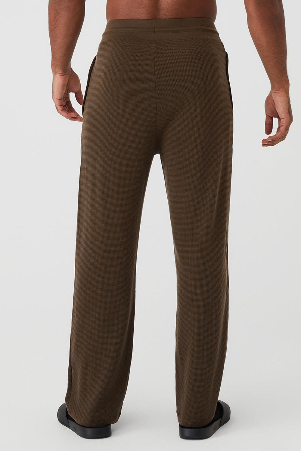 Pantalon Deportivo Alo Yoga Micro Waffle Fast Break Hombre Espresso | España  KGOX-84027