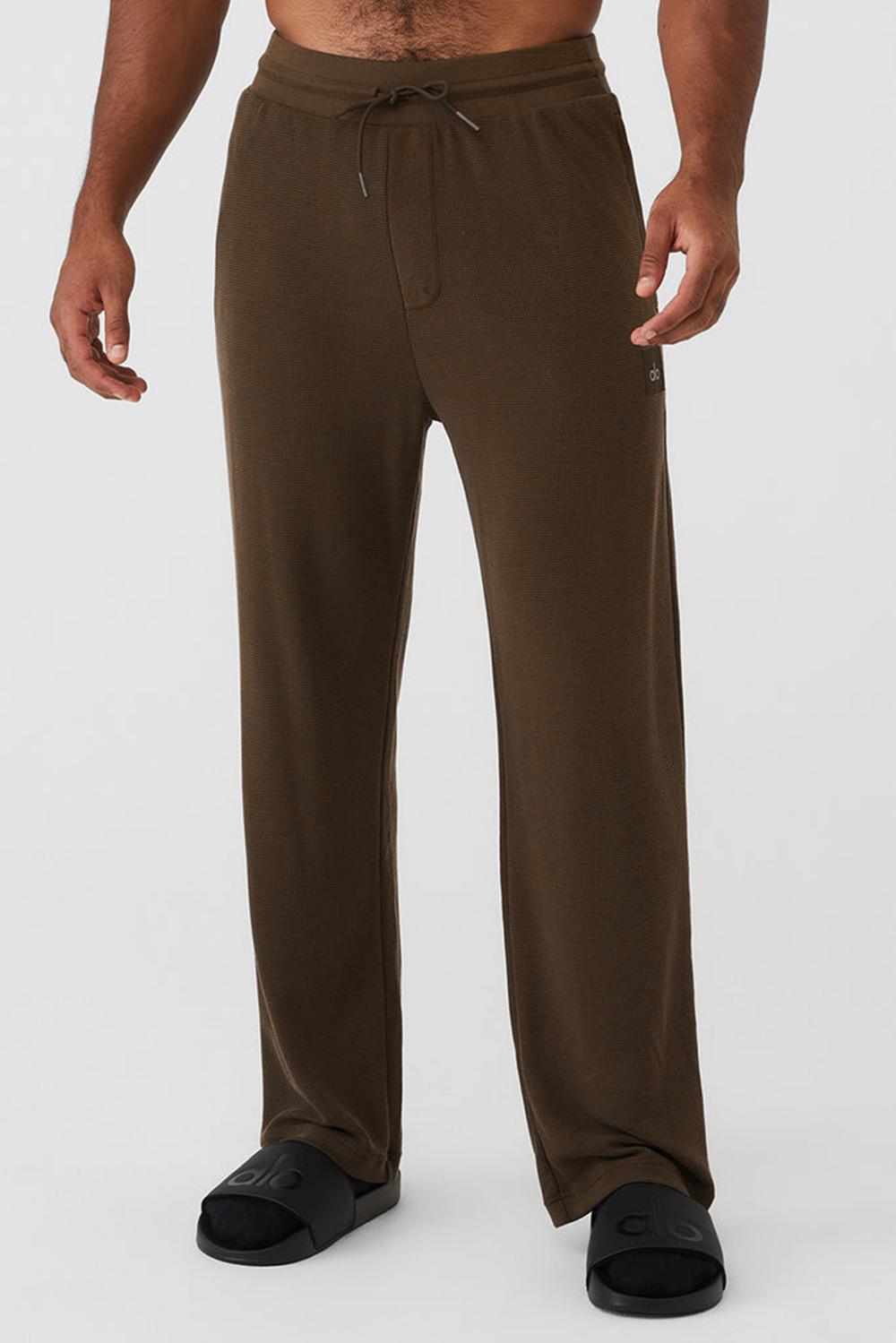 Pantalon Deportivo Alo Yoga Micro Waffle Fast Break Hombre Espresso | España  KGOX-84027
