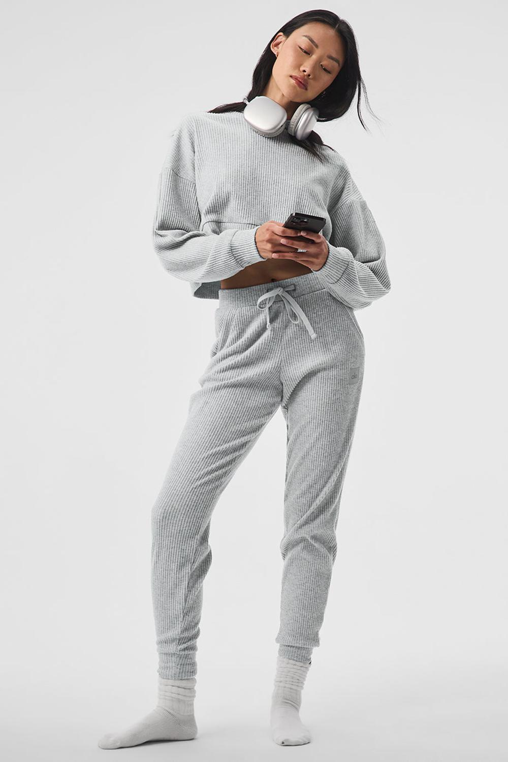 Pantalon Deportivo Alo Yoga Muse Mujer Gris | España  MEUR-74108