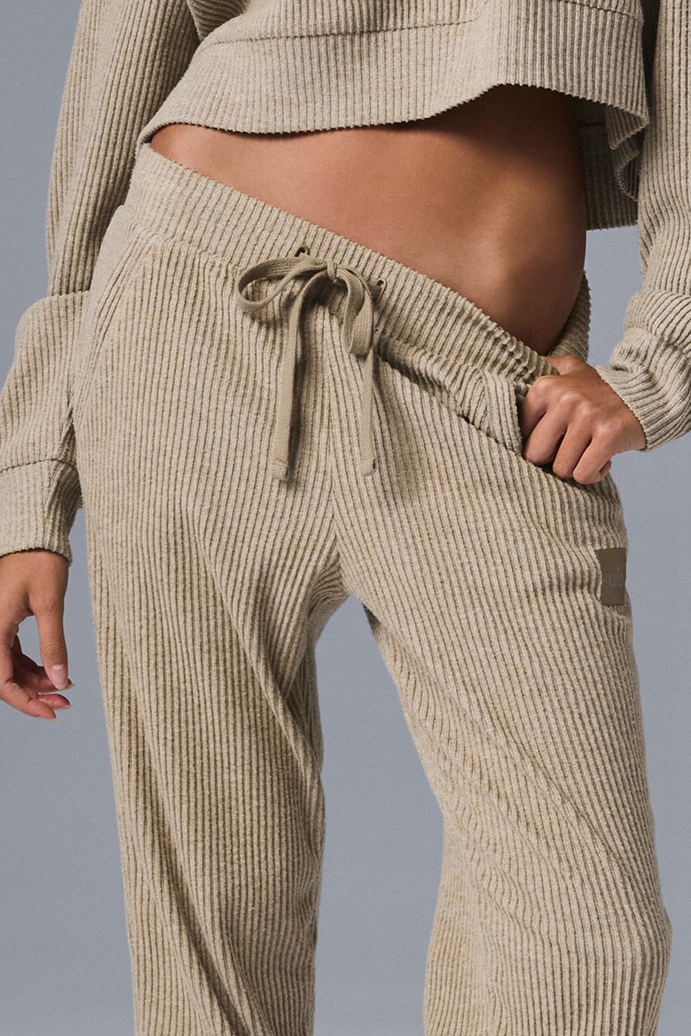 Pantalon Deportivo Alo Yoga Muse Mujer Gravel Heather | España  HYRE-18965