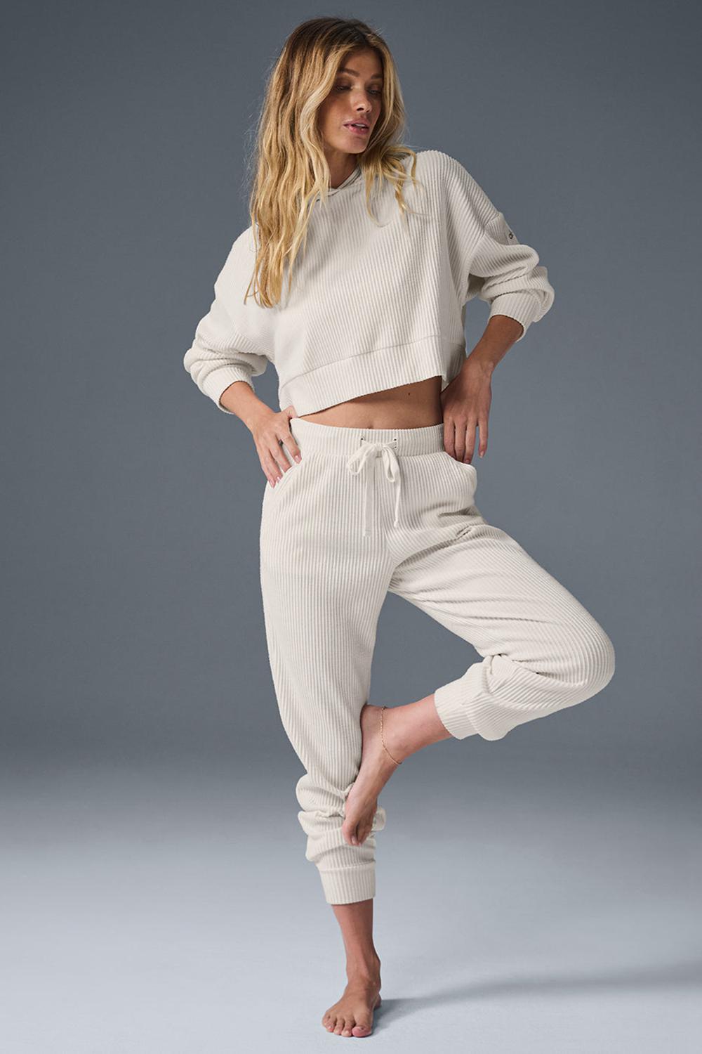 Pantalon Deportivo Alo Yoga Muse Mujer Ivory | España  PJVG-74180