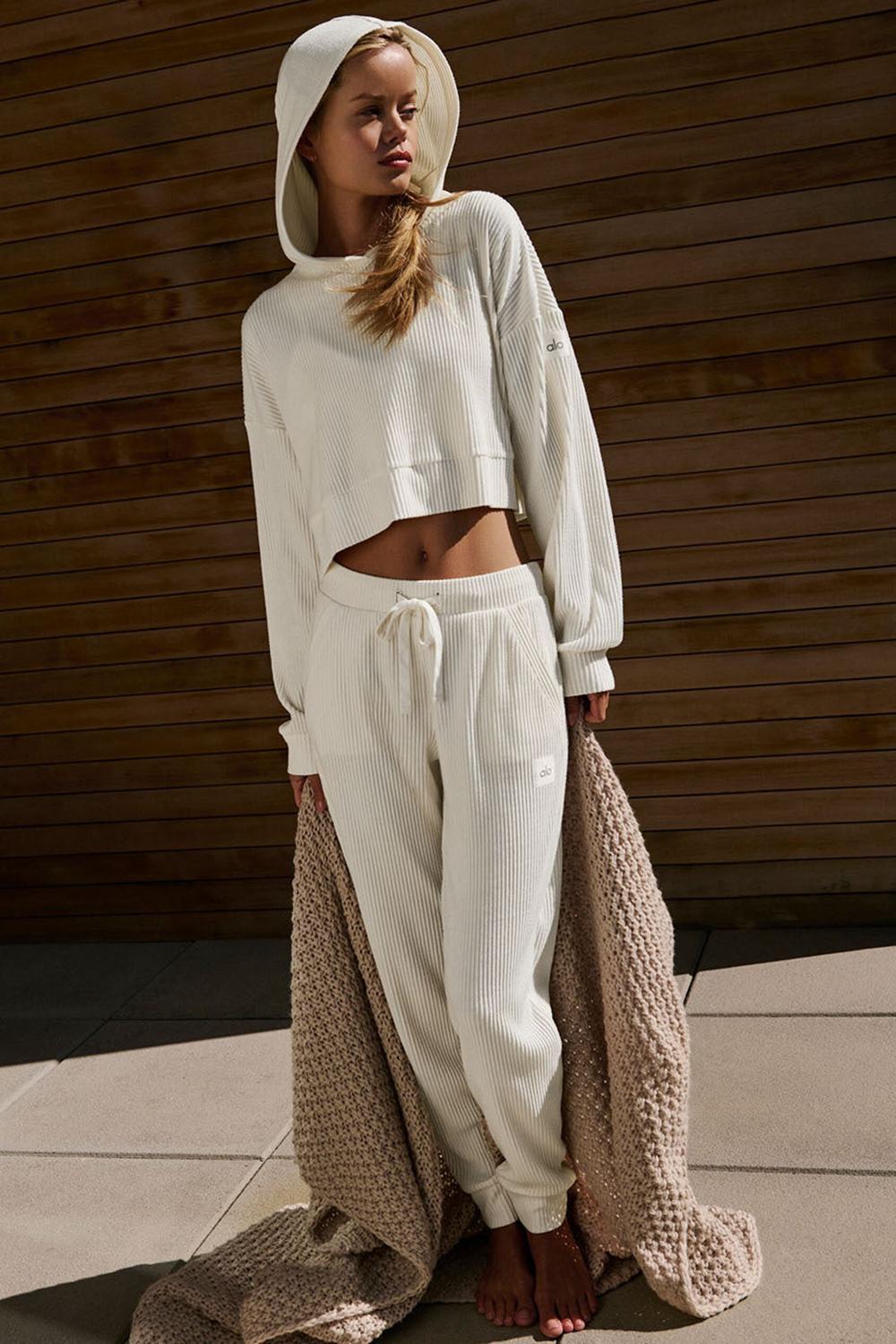 Pantalon Deportivo Alo Yoga Muse Mujer Ivory | España  PJVG-74180