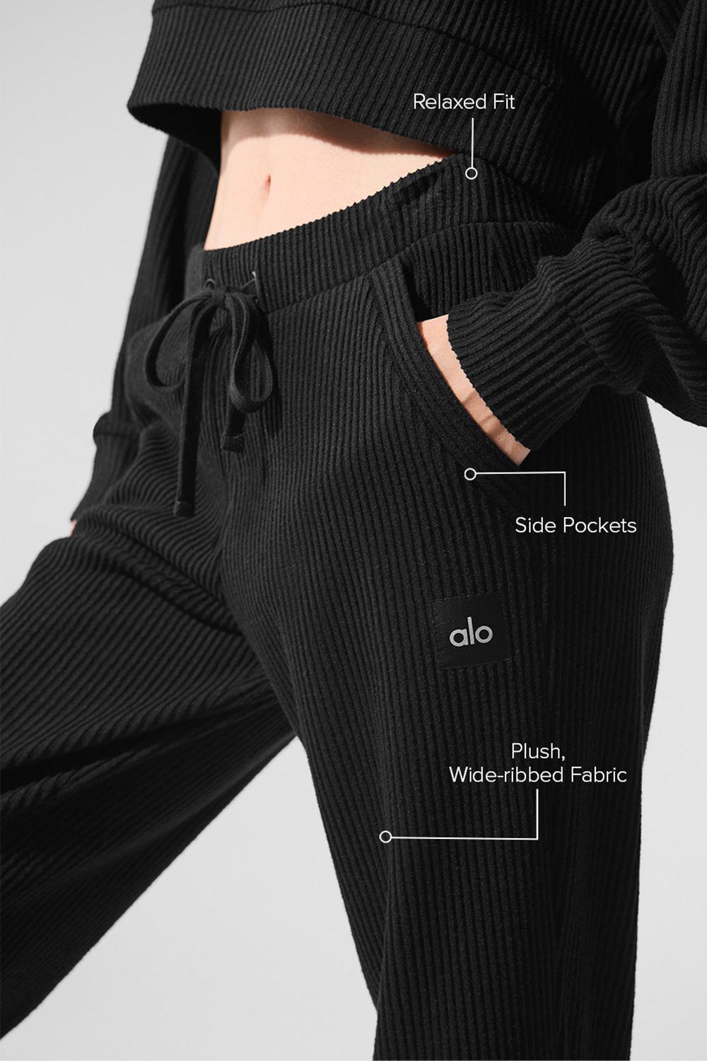 Pantalon Deportivo Alo Yoga Muse Mujer Negras | España  JHSD-59017
