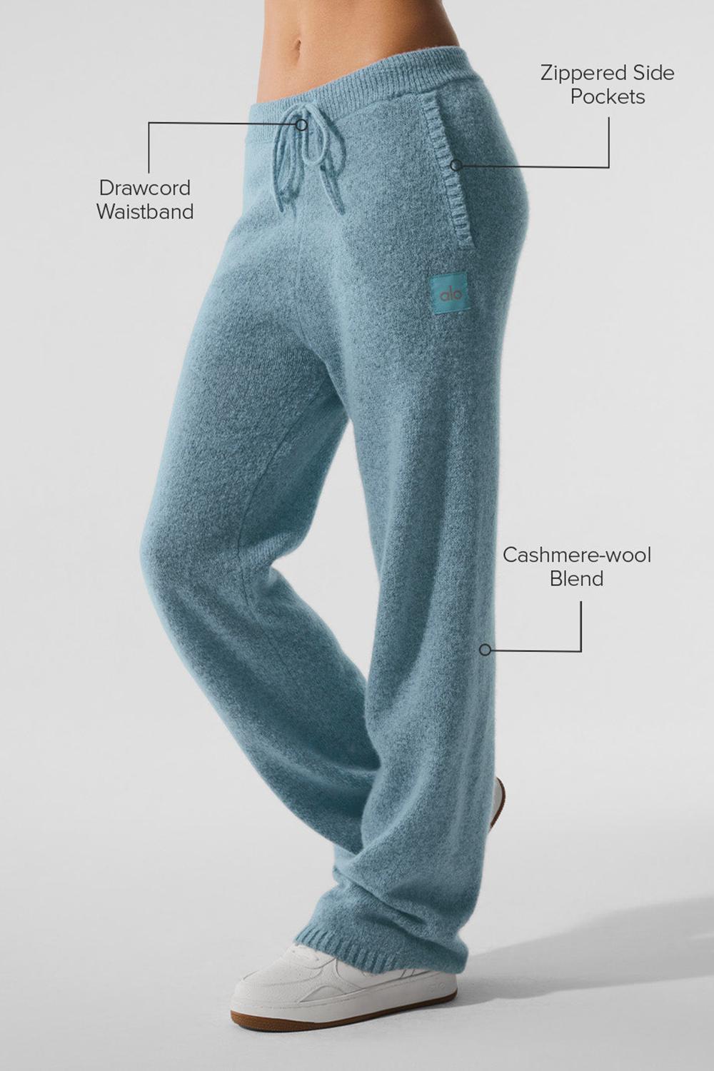 Pantalon Deportivo Alo Yoga New Class Cashmere Mujer Azules | España  RYAS-36049